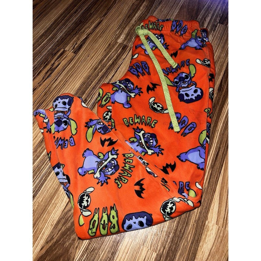 Disney Halloween Hocus Pocus Stitch Women's‎ Pajama Pants Size S 4 6 Soft 2 Pair - Picture 2 of 5